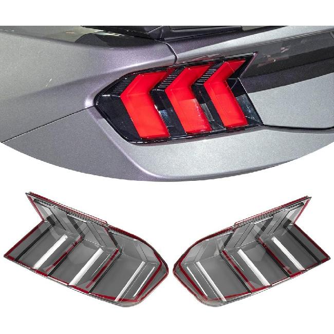 Jogon Tail Light Lamp Guard Trim for Ford Mustang GT S650 Dark Horse Ecoboost 2024 2025 Taillight Lens Cover, Rear Lamp Decorative Sticker