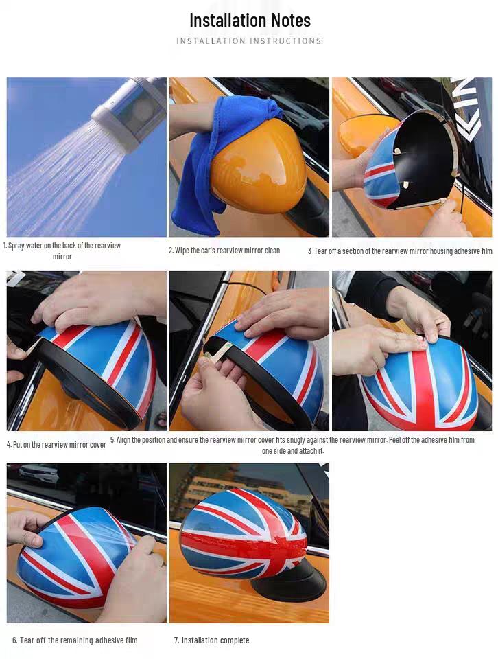 Mini Cooper R50-R61 Rearview Mirror Decorative Cover for BMW Fans