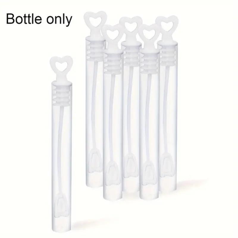 5/20/50pcs Heart-Shaped Bubble Wand Tubes Plastic Soap Dispenser for Wedding Bridal Shower Anniversary Party Favors(Only Bottle)