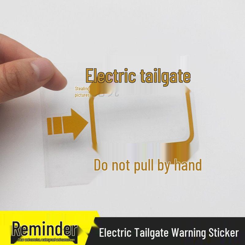 Cadillac XT4/XT5/CT5/CT6/XT6 Trunk Electric Tailgate Switch Warning Sticker