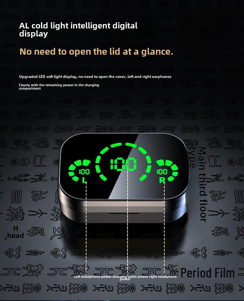 Bluetooth HD Mirror Display YD03 Headset - Large Capacity Wireless Noise Reduction YDmini Earbud