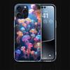 Enchanting Neon Jellyfish Clear Phone Case For Iphone 17 Air 16 Pro Max 15 Pro 14 Plus 17E 16E 11 13 12 Mini Cover Cases Fundas