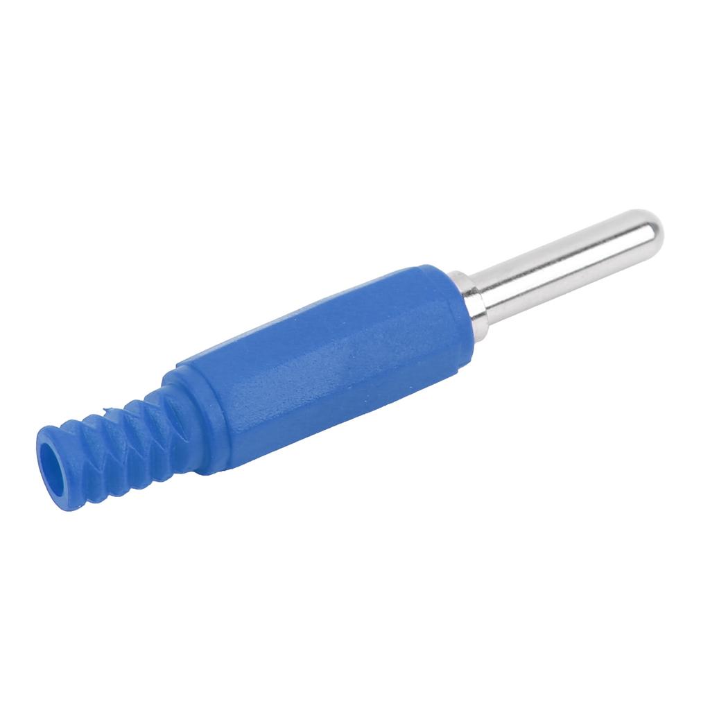10pcs J.10023 4mm Banana Plug Professional Brass 4mm Male Banana Plug for Security AccessoriesBlue