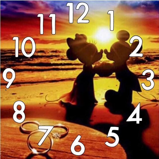 Clock AB Diamond Painting Kit 5D DIY Diamond Embroidery Handmade Art Children's Gift Crafts Home Decoration