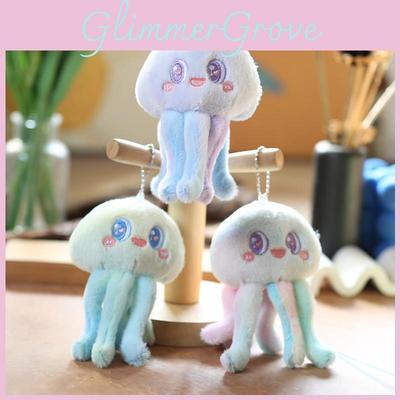 Lovable Plush Octopus Keychain Ultra Soft Short Plush Stuffed Toy 14cm