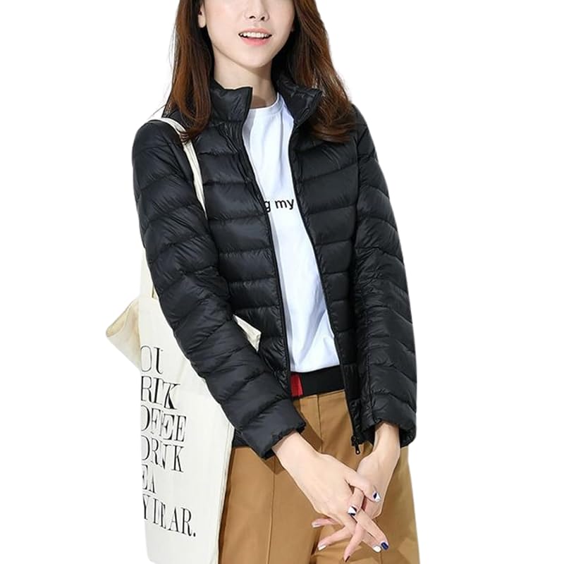 

[Dep Club] Slim attractive down ladies fake down jacket light down fake down Thin long sleeve light down jacket Cold protection light outerwear pocket