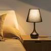 Nordic Touch Stoff Tisch Lampen LED Moderne Schlafzimmer Nacht Lichter Schwarz Weiß Lampenschirm Studie Schreibtisch Dekoration Beleuchtung Leuchten