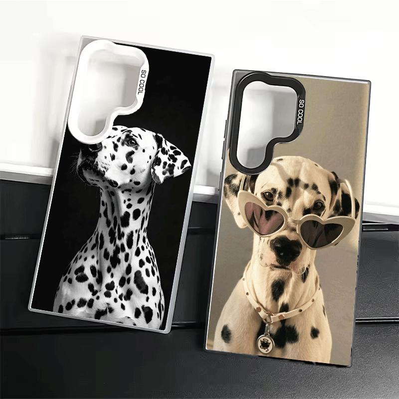 Dalmatian Cute Dog Soft Phone Case for Samsung Galaxy S24 S25 FE S26 Edge S23 Ultra S22 Plus S21 + Shockproof Cover Back Shell