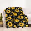 1pc Sunflower Field Bloom blanket Soft and Warm for Sofa Office Camping Travel Livingroom Great Gift for Friends and Family Comfortable All Seasons