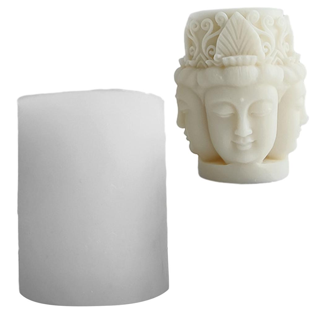 Buddhas Silicone Candle Mold 3D Statue Plaster Mould Cake Chocolate Making Tool Gypsum Soap Molds DIY Crystal Resin Molds