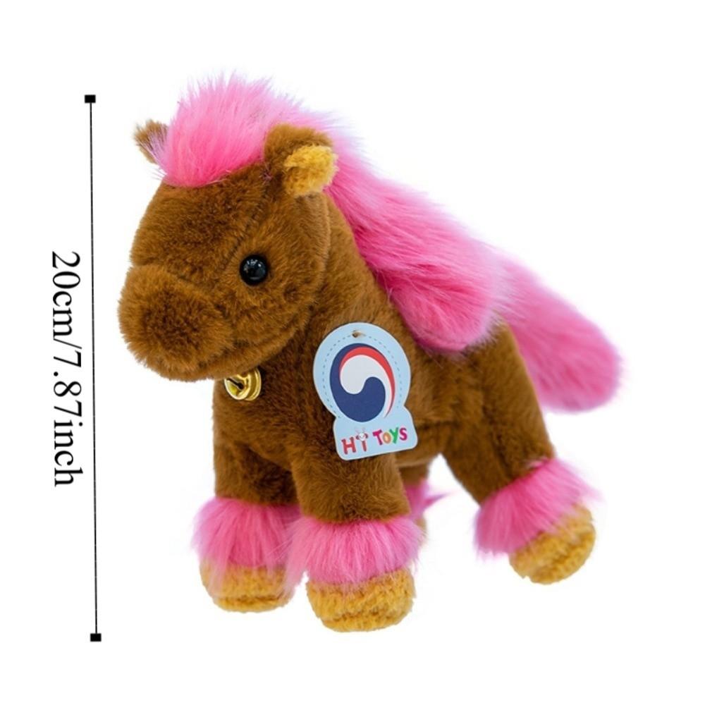 Bell 2026 Horse Plush Doll Mascot Zodiac Pony Figurine Plush Toys Stuffed Horse Toy Festive Decor