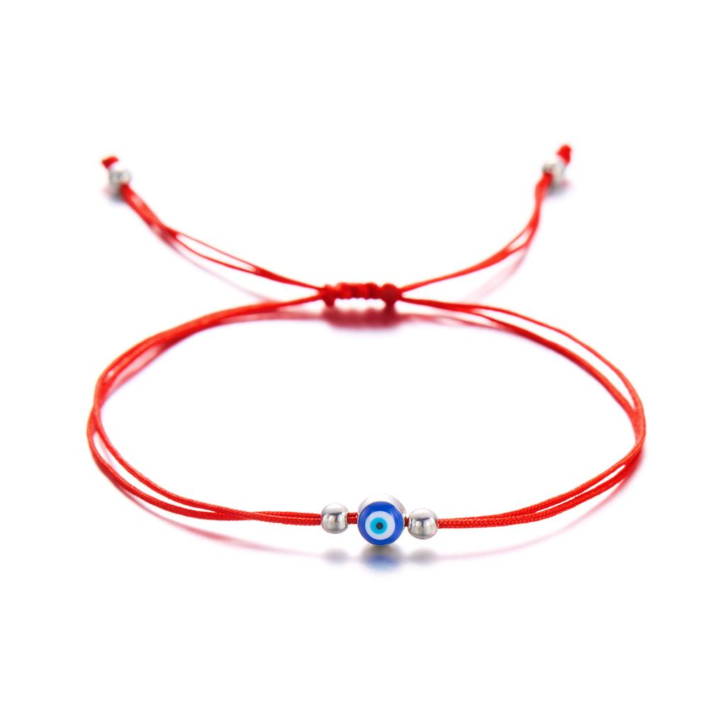 Lucky Red String Turkish Evil Blue Eyes Bracelets For Women Men Hand-woven Good Luck Amulet Demon Eye Bangles Friendship Jewelry
