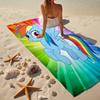 Rainbow Dash Fashion Beach Towel: Ideal for Summer Adventures Soft, absorbent and quick drying suitable for swimming and bathing