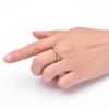 Diamond Cut Flower Ring, Female Ins, Rotatable Ring, 3MM Minimalist Gold Jewelry, 2025