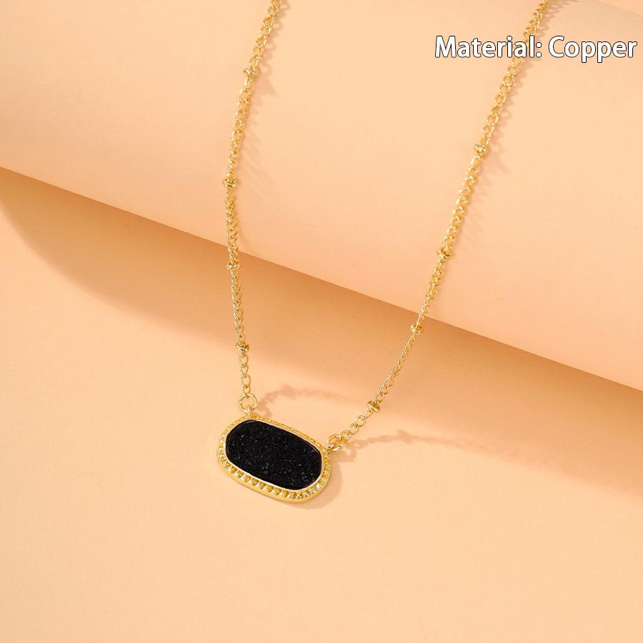 925 Sterling Silver Necklace Charm Simple Geometric Shape Woman Pendant Choker Birthday Party Gift for Friends Exquisite Jewelry