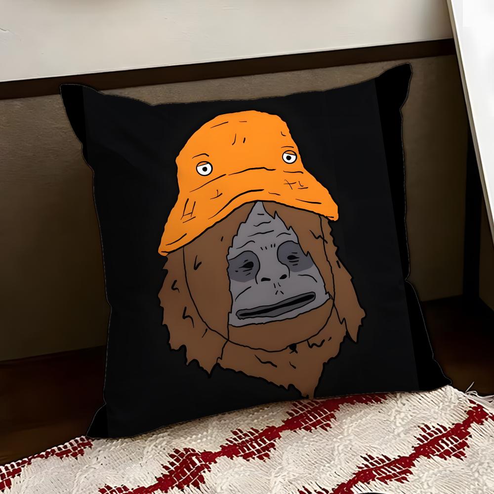 SSassy the SasquatchS Cushion Cover Reversible Soft Durable Pillow Cover Home Car MultiScene Use for Daily Comfort