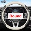 Leather Car Steering Wheel Cover for Lexus LX RX ES NX TX IS 2013 - 2019 2020 2021 2022 2023 2024 2025 Auto Interior Accessories