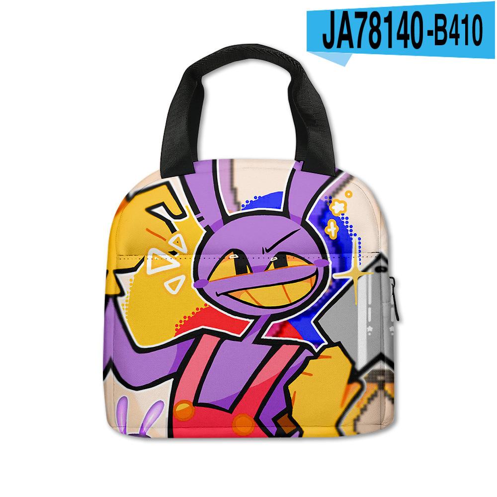 Magic Digital Circus Lunch Bag Aluminum Foil Insulated Lunch Box Tote Bag Children'S Meal Bag With Meal Bag