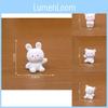 Adorable Resin Bear And Bunny Figurines Miniature Desk Car Decoration Cute Rabbit And Bear Ornaments