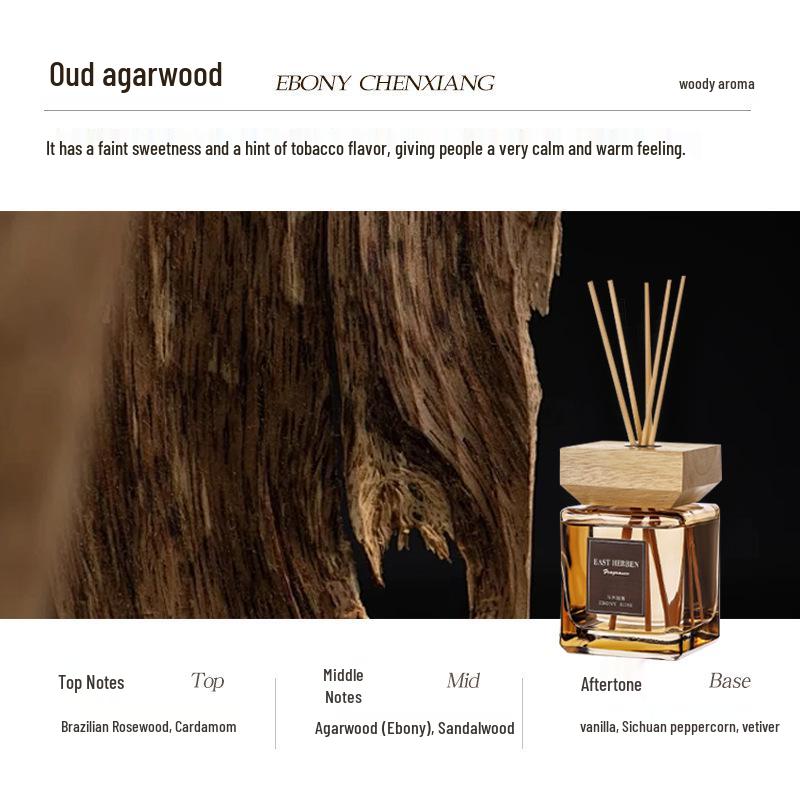 500ML Rattan Aroma Diffuser with Wooden Lid: Long-Lasting Scent for Home, Hotel, or Living Room.