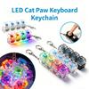 Original LED Leuchtender Schlüsselanhänger Tastatur Klickbarer Knopf Fidget Spielzeug zur Stress- und Angstbewältigung Tragbare Schreibtischdekoration Geschenke