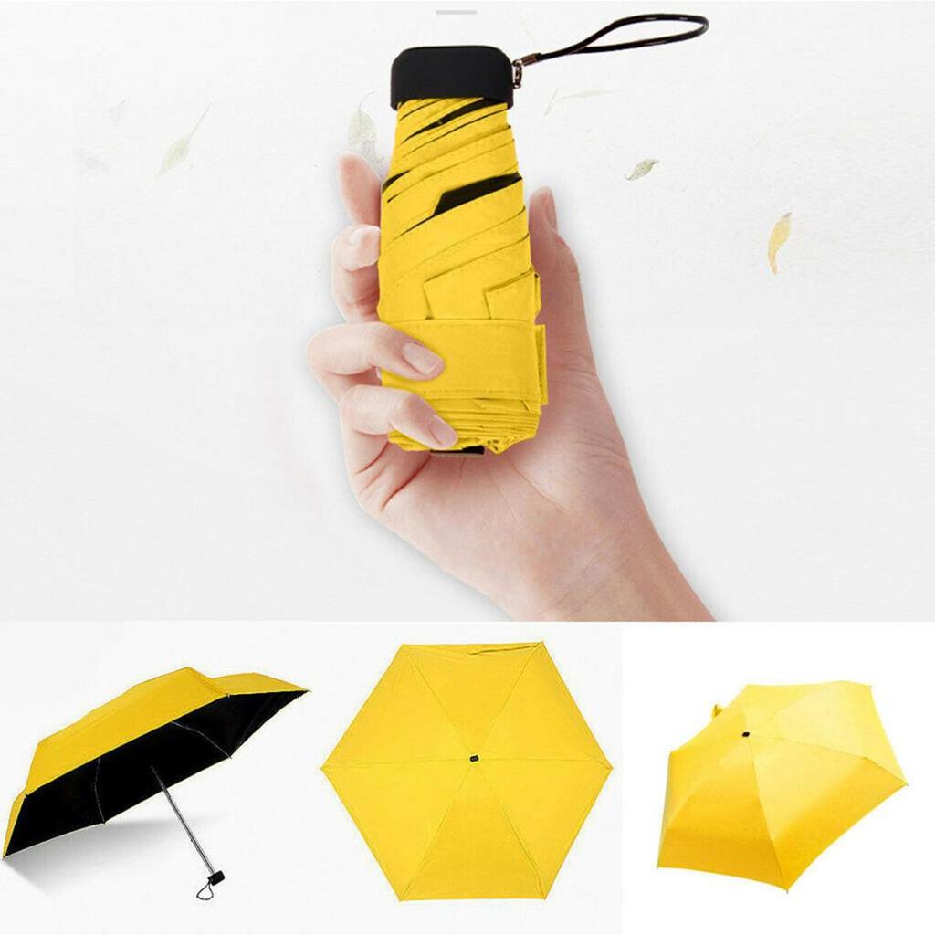 Parapluie compact pour voyage – Parapluie de poche automatique contre le soleil et la pluie | Protection UV pliable et peu encombrant pour le jardinage, la plage, l'extérieur, la piscine, la randonnée