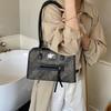 New Trendy Shoulder Tote Bag Fashionable Large Capacity Portable Underarm Bag Work Commuter Women