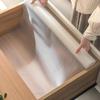 Thick Transparent Food-Grade and Cuttable Drawer & Cabinet Liner - Dirt-Resistant and Moisture-Proof