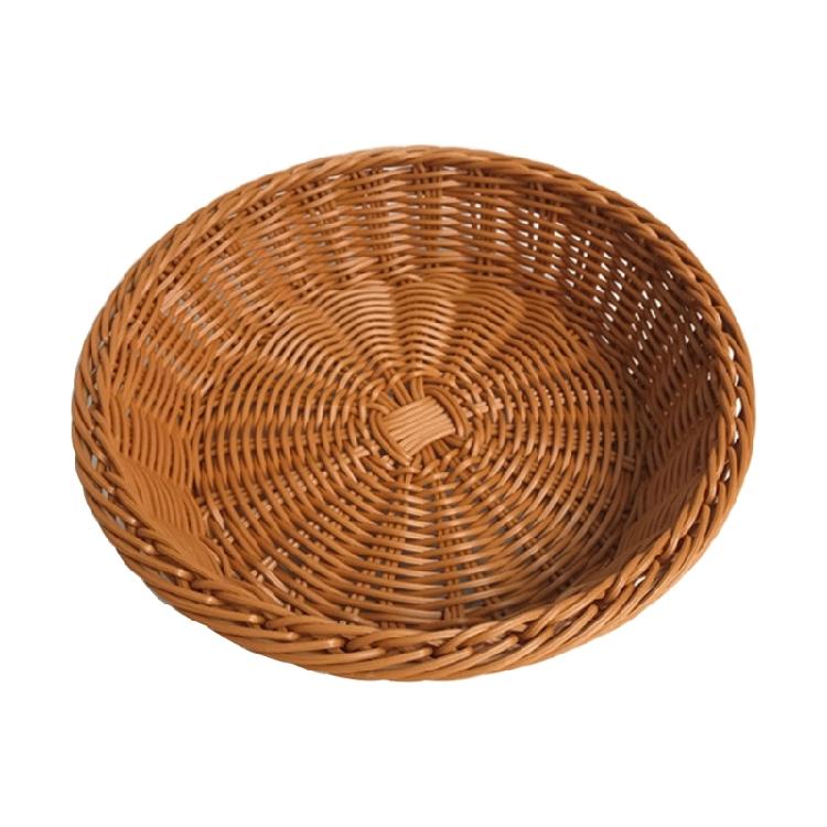 Round Rattan Storage Basket Hand-woven Storage Basket Display Household Basket L 1080₽