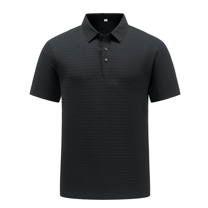 Seamless Ice Silk POLO Shirt For Men With Lapel Short Sleeves For Men With Breathable Ice Feel Polo