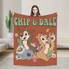 Chip 'n' Dale And Friends Wool Blankets Cartoon Customized Throw Blanket for Home 200x150cm Plush Thin Quilt
