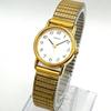 Used C143 [Vintage, Battery Replaced] SEIKO Gold-Tone Round Case Breguet Numerals Ladies Watch