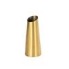 Small Metal Vase with Gold Finish Minimalist for Console
