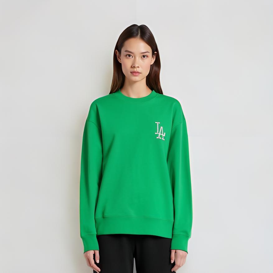 New MLB SS24 Sweatshirt Unisex Green 3AMTQ0141-07GNL