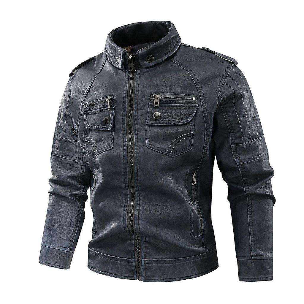 Waschen von Vintage-Lederkleidung, Wasch- und Ausbleichvorgang, starker Belastungsprozess, gut aussehend
