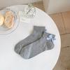 Women's Summer Thin Sweet Breathable Boneless Heel Bow Short Socks