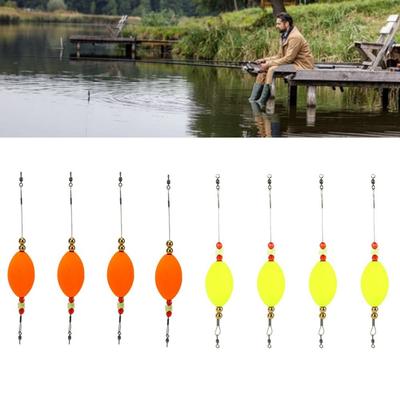 4PCS High Sensitivity Fishing Bobber Foam Fishing Float Red Fish Cork Float  Deepwater Fishing
