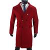 European 2024 Men's Double-Breasted Wool Overcoat In Stock