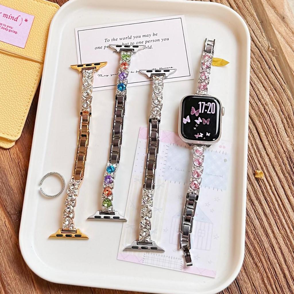 Bow Diamond Strap for Apple iWatch Series 2 to 11 Wristband