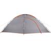8 Person Camping Tent Grey and Orange Waterproof