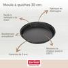Moule à quiche - zenker - 30 cm - acier inoxydable - antiadhésif - noir
