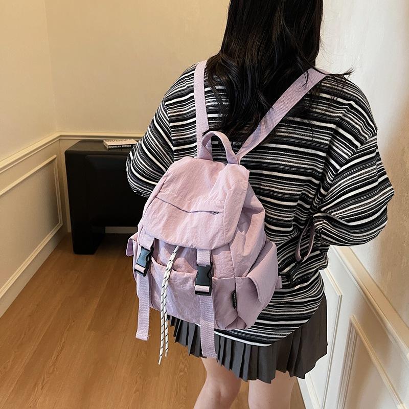 Schoolbag Design Sense Backpack Women's 1011 New Go Out Lightweight Schoolbag Fashionable Waterproof High Sense Sports Simple Backpack