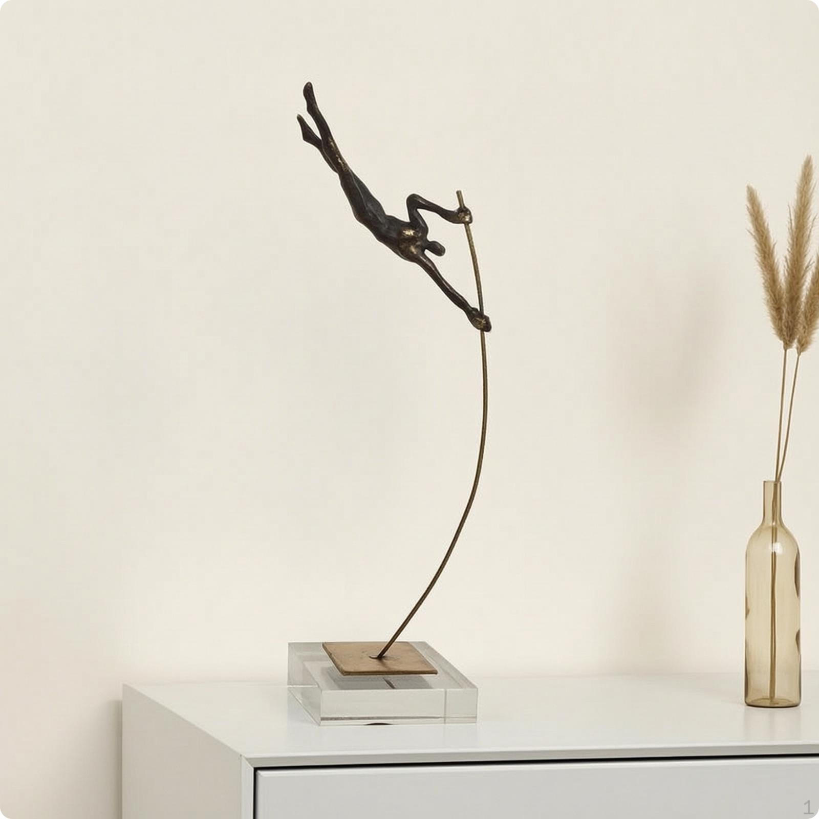 Human Figure Sculpture Modern with Metal