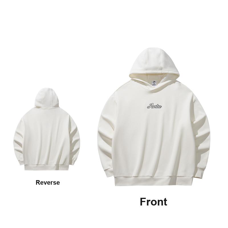 Anta Hooded Fleece Pullover Long Sleeve Knitted Casual Sweatshirt Unisex Sweatshirt Ivory 972618705N-3
