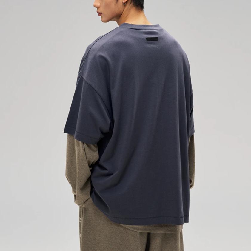 Fear of God Essentials Jersey Crewneck Tričko Námořnické Pánské Topy Modré 125HO244194F
