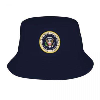 Donald Trump Pieczęć prezydencka Logo Kapelusze wiadro Kapelusz plażowy Artykuły odzieżowe Czapka rybacka na zewnątrz Czapka Ispoti Lekka