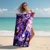 Personalized customized proof beach towel with Genshin Impact characters pattern - soft, absorbent,quick-drying,perfect swimming,camping&bathing