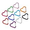 Aluminiumlegierung Outdoor Herzform Karabiner Schlüsselanhänger Clip Ringe Kletterclips Federkarabinerhaken Langlebiger Karabiner