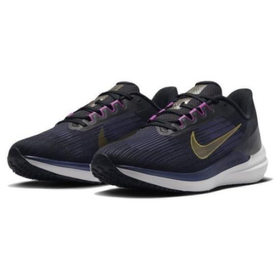 

Nike Air Winflo 9 Black Gold Suede - DD6203-007 EU 44.5 синій