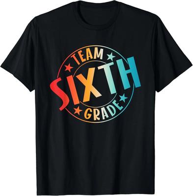 Team Sechste Klasse Lehrer Schüler Zurück zur Schule 6. Klasse Geschenk Unisex T-Shirt
